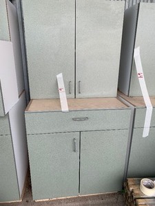 lot 61 image: cabinets one top and one base