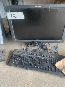 lot 72 image: Lot of Keyboards and monitors