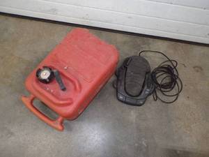 lot 41 image: Minn kota Foot Control and Gas Tank