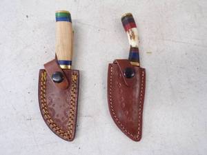 lot 74 image: Stag Horn Knife and Wood Handle Knife