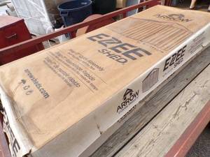 lot 77 image: 8 x 7 Steel EZEE Shed still in Box