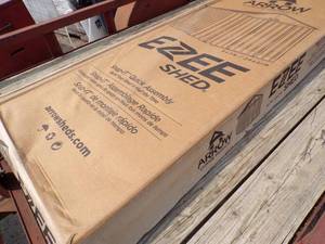 lot 78 image: 8 x 7 Steel EZEE Shed still in Box