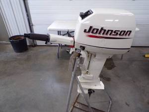 2004 Johnson 6 HP Outboard Motor Stand not included