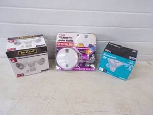 lot 108 image: Motion Light, Smoke Detectors and LED Lights