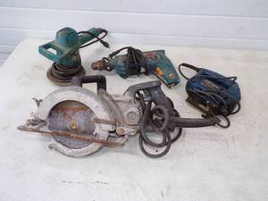 lot 115 image: Sander, Drill, Jig Saw, Circular Saw