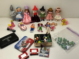 lot 230 image: Assorted Collection of MADAME ALEXANDER Dolls (Wizard of Oz) & More, Marbles, and Mini Toys