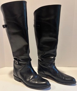 lot 82 image: Frye Black Leather Riding Boots Size 9M