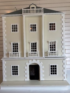 lot 100 image: Victorian Style Dollhouse with Furniture and Accessories