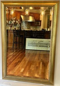 lot 49 image: Large Gold-Framed Wall Mirror