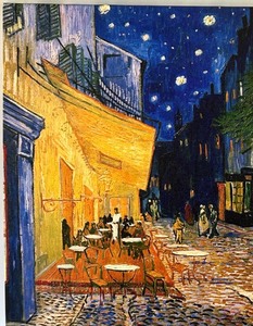 lot 98 image: Van Goghs Cafe Terrace at Night - Stretched Canvas Wall Art