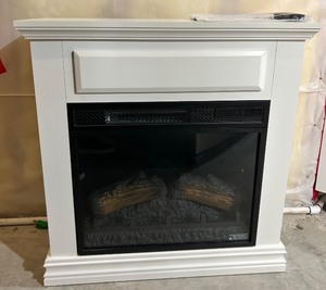lot 161 image: StyleWell Wheaton Electric Fireplace in White