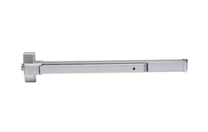 lot 7 image: Global Door Controls EDTBAR Series Aluminum Grade 1 Commercial 36 in. Rim Touch Bar Exit Device