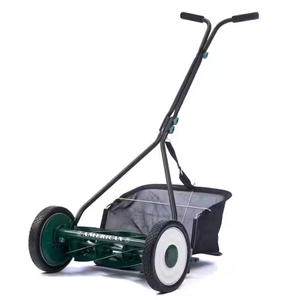lot 19 image: American Lawn Mower Company 16 in. 7-Blade Manual Walk Behind Reel Lawn Mower Includes Grass Catcher