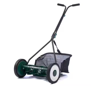 lot 21 image: American Lawn Mower Company 16 in. 7-Blade Manual Walk Behind Reel Lawn Mower Includes Grass Catcher