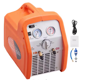lot 31 image: Portable 34 HP Refrigerant Recovery Machine AC 120-Volt 60Hz for Vapor Liquid Refrigerant with Overcurrent Protection
