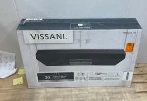 lot 38 image: Vissani Arno 30 in. 240 CFM Convertible Under Cabinet Range Hood in Black with Lighting and Charcoal Filter