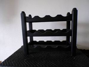lot 27 image: Black Wine Rack