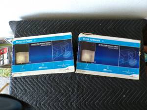 lot 31 image: Set of 2 - Cooper - Dusk to Dawn Outside Light Fixtures