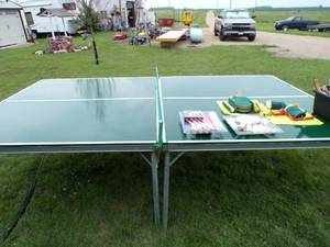 Ping Pong Table & Accessories