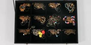 lot 47 image: Costume Jewelry Lot w Box Included
