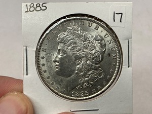lot 17 image: 1885 Morgan Silver Dollar