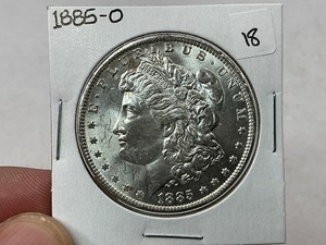 lot 18 image: 1885-O Morgan Silver Dollar