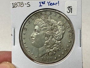 lot 39 image: 1878-S Morgan Silver Dollar