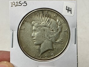 lot 44 image: 1925-S Peace Silver Dollar