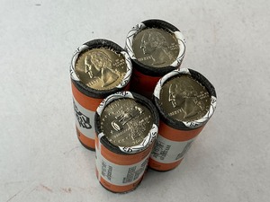 lot 76 image: 4x Lot of BU Mint-Wrapped Statehood Quarters P&D