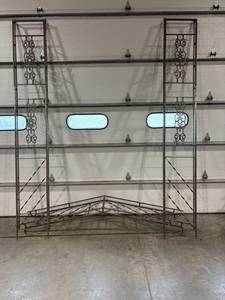 lot 12 image: Hand Crafted Metal Garden Arbor