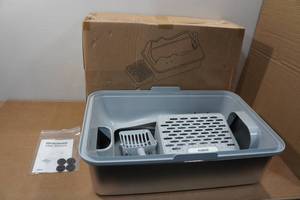 lot 8 image: Furkid XL Stainless Steel Litter Box