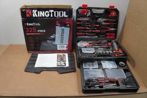 lot 9 image: King Tool 325-Piece Household Hand Tool Kit