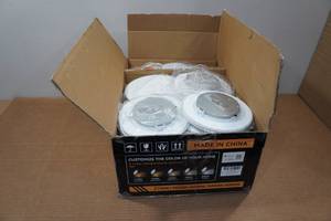lot 16 image: Mico 24-Pack 6 Slim Panel LED Recessed Lights