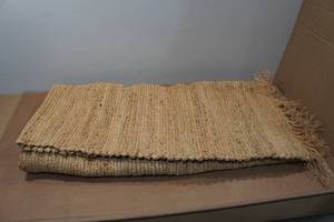 lot 29 image: Kibaga Hand Woven Jute Area Rug - 4x6