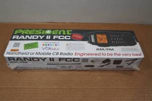 lot 111 image: President Randy II FCC Handheld or Mobile CB Radio