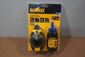 lot 118 image: DeWalt 100 Chalk Reel with Blue Chalk