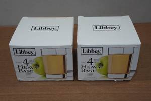 lot 175 image: 2 Libby 4-Packs Heavy Base 5.5oz Glasses
