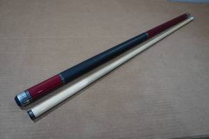 lot 198 image: Players Classic Birds-Eye Maple with Triple Silver Rings Pool Cue - 19oz