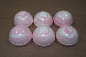 lot 212 image: 6 Beloved Bath Bombs - Strawberries & Lemonade