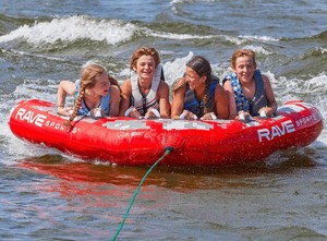 lot 1C image: Rave Sports Mega Mambo 4-Person Towable Tube