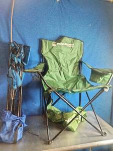 lot 21 image: 2 Wakeman Oversized Camp Chair with Cooler