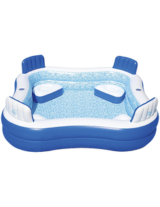 lot 28 image: Blue Wave Premier 74 x 26 Square Inflatable Pool with Cover