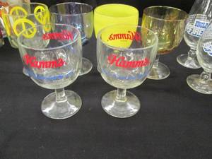 lot 212 image: Assortment of colored goblets inclu...