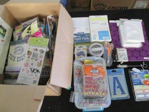 lot 217 image: Variety of note pads, scissors and ...