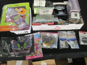 lot 220 image: Assortment of Halloween masks, make...