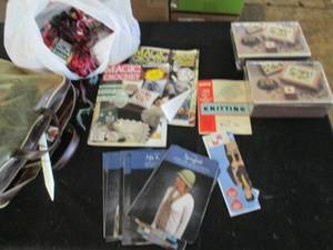 lot 243 image: Yarn, embroidery, burlap and other ...