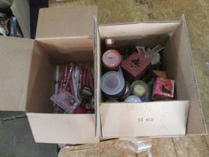 lot 246 image: Colorful collection of candles in v...