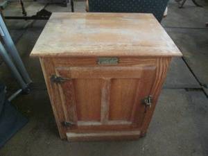 lot 33 image: White Clad hardwood end tablenight...