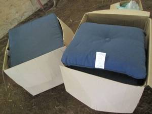 lot 81 image: Two large boxes of patio furniture ...