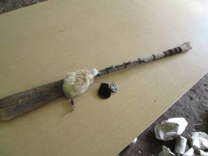 lot 266 image: Vintage Wood Native American walkin...